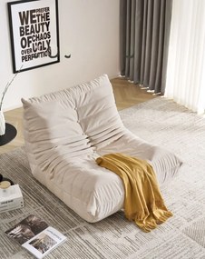 Fotoliu Lounge din Memory Foam HD 90x100x75 cm, Moises (Culoare: Grej)