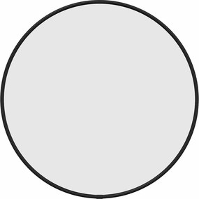 vidaXL Oglindă de perete rotundă, negru, Ø 40 cm