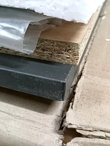 OFERTA Birou in decor stejar artisan cu blat antracit B-011 Calitatea a II-a