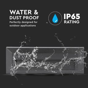 Corp de iluminat LED de exterior pentru scări LED/3W/230V IP65 3000K negru