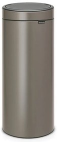 Brabantia Touch Bin New 650007, 30 L, închidere silențioasă și lină, gri