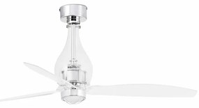 Lustra cu Ventilator si telecomanda MINI ETERFAN M LED transparent