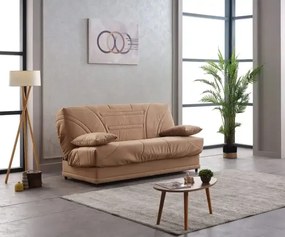 Canapea extensibila cu saltea relaxa si husa detasabila Genova, maro