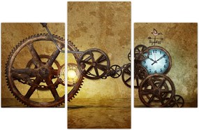 Tablou cu aparatele istorice ale ceasurilor (90x60 cm)