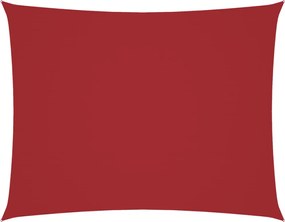 vidaXL Parasolar, roșu, 2,5x4 m, țesătură oxford, dreptunghiular