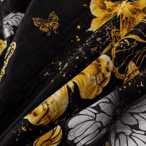 Cuvertura de pat GOLD BUTTERFLY negru Dimensiune: 170 x 210 cm