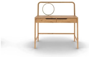 Masă de machiaj din lemn de stejar 57x110 cm Twig – The Beds