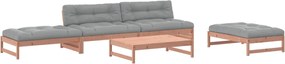 vidaXL Set mobilier de grădină cu perne, 5 piese, lemn masiv douglas