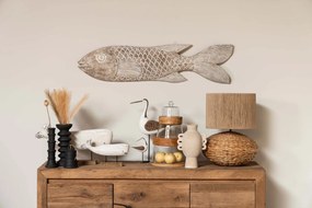Comoda natur, din lemn de stejar, cu 3 sertare si 2 usi, aspect rustic, Newhill