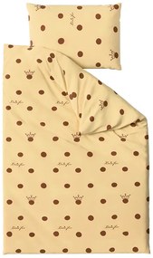 Lenjerie de pat din bumbac LOVE FOR crem Dimensiune lenjerie de pat: 70 x 90 cm | 140 x 200 cm