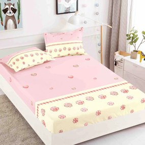 Lenjerie de pat 3 cu elastic 100% bumbac - a702 de la Onesleep