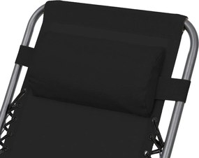 Fotoliu relaxant Avenberg SOFIA / DALLAS - negru