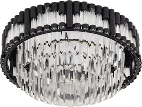 Brilagi - Plafonieră LED dimabilă CROWN LED/41W/230V diam. 48 cm neagră + telecomandă