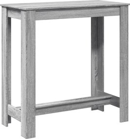 vidaXL Masă de bar, Sonoma gri, 102x50x103,5 cm, lemn prelucrat