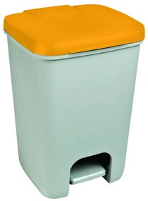 Coș de gunoi Curver Essentials, 20 l, gri - portocaliu
