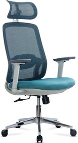 RESIGILAT - Scaun de birou ergonomic din mesh OFF 403 albastru