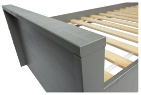 Pat single din lemn de pin WOOOD Morris, 90 x 200 cm