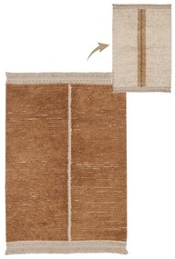 Covor cărămiziu/bej din bumbac 140x200 cm Duetto Toffee – Lorena Canals