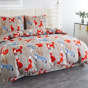Lenjerie de pat din microfibra RED FOX maro Dimensiune lenjerie de pat: 70 x 90 cm | 140 x 200 cm