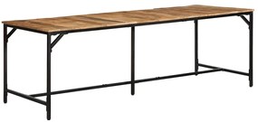 vidaXL Masa de sufragerie 220x90x75 cm Lemn masiv Mango brut