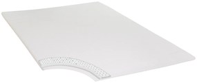 Topper Green Future, Silver Latex, 90 x 200 cm, H 4 cm, husa detasabila