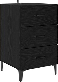 vidaXL Dulap de noapte Stejar Negru 40 x 40.5 x 66 cm Lemn compozit