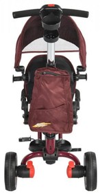 Tricicleta pliabila cu copertina NOVOKIDS™ Argon Trike , Pedale si maner pentru parinti, Scaun reversibil cu rotire 360 grade , Functie Free Wheel,