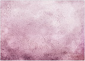 Tablou - Mandala pe zid roz (70x50 cm)
