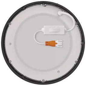 Plafonieră LED/12,5W/230V 3000/3500/4000K d. 17 cm negru