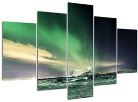 Tablou cu Aurora Borealis (150x105 cm)