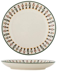 Farfurie crem pentru desert din gresie ø 16 cm cu model de Crăciun Jolly – Bloomingville