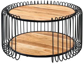 Masuta de cafea, Metal, Lemn, TRUE ELEMENTS 70cm