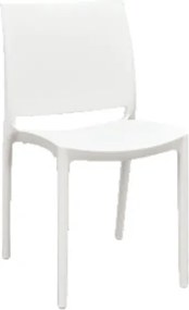 Set 4 scaune POLI -HORECA-POLIPROPILENA - ALB