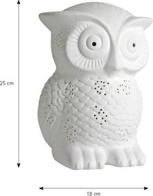 ONLI - Lampă de masă PORCELLANA 1xE14/6W/230V 25 cm bufniță