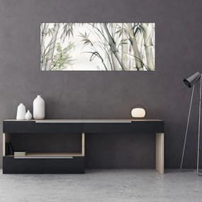 Tablou - Bambuși,desen (120x50 cm)