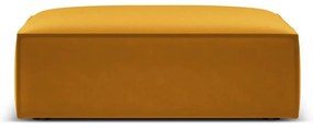 Taburet galben muștar cu tapițerie din catifea Vanda – Mazzini Sofas