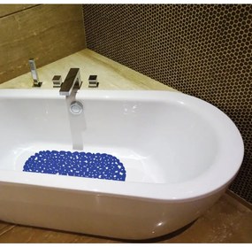 Spirella Suport antiderapant pentru cadă GALETS,albastru închis, 99 x 39 cm