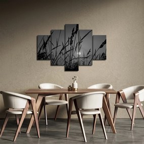 Tablou - Pajiște cu apus de soare (150x105 cm)