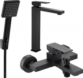 Mexen Uno R45 set de baie, negru - 71413R45-70