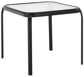 Masuta auxiliara de gradina, otel/sticla securizata, RAMOL