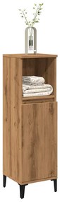 vidaXL Dulap de baie, stejar artizanal, 30x30x100 cm, lemn prelucrat