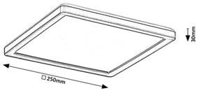 Plafonieră LED dimabilă de exterior Rabalux 7775 LED/15W/230V Wi-Fi Tuya IP44 + telecomandă