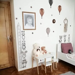 INSPIO Set mare de autocolante scandinave în tonuri de maro, cu animale