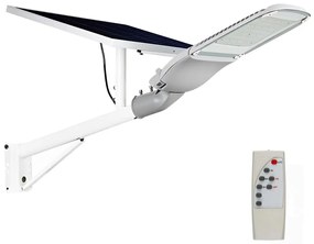 Lampă LED stradală solară SAMSUNG CHIP LED/50W/6,4V IP65 4000K + telecomandă