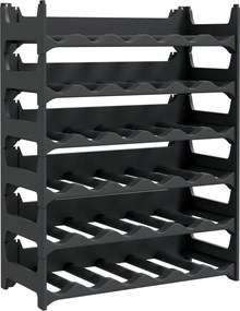 vidaXL Raft de sticle de vin, pentru 36 sticle, PP, stivuibil