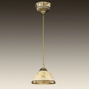 Pendul din alama cu sticla decorata design italian D-16cm 6208