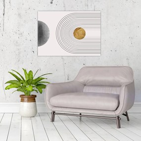 Tablou pe sticlă - Arcuri rustice N⁰1 (70x50 cm)