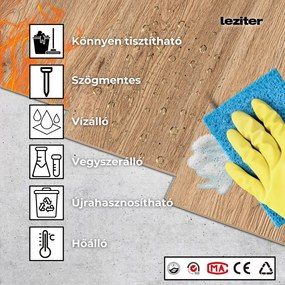 Pardoseală vinil-spc Leziter Hradok stejar 1220x180x4,5 mm 2.196/buc