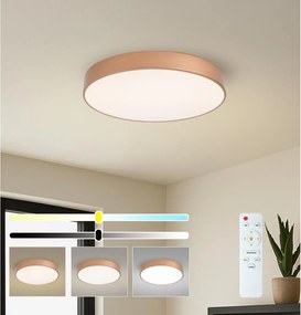 Brilagi - Lampă de tavan LED dimabilă POOL LED/60W/230V Ø 50 cm, bronz + telecomandă
