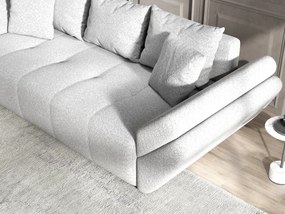 Canapea extensibilă dumonde cu ladă de depozitare si sezut confortabil din spuma high-density, Berlin Euphoria Dove 250x100 cm